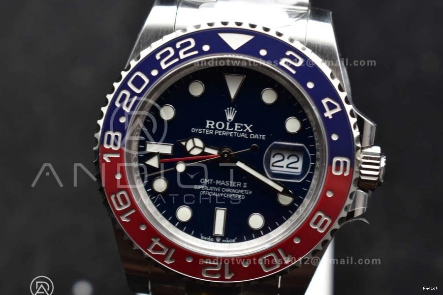 on Gold Weight BLRO Bracelet Dial Gain GMT Black VR3285 126719 Oyster CHS Best Factory Edition Master II 1:1 1109